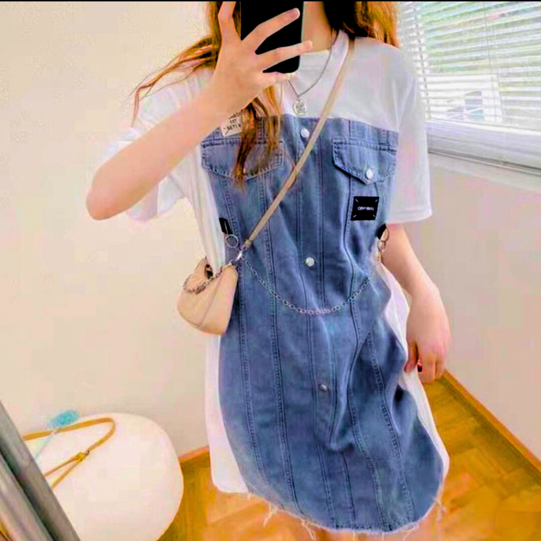 Denim Fusion Dress