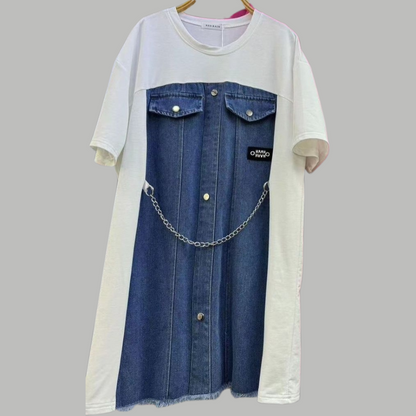 Denim Fusion Dress