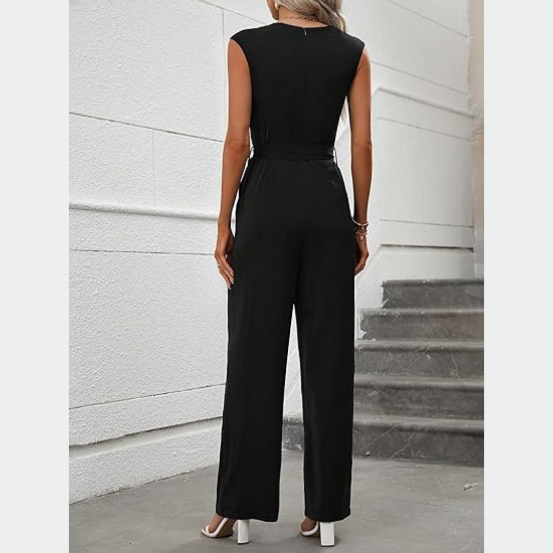 Refined Black Jumpsuit