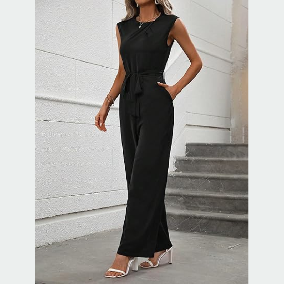 Refined Black Jumpsuit